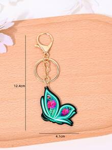 1pc/2pcs Fashion Cartoon Butterfly & Flower Keychain, Bag/Car Key Chain, Creative Gift - Multicolor - View 7