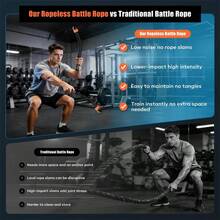 Pair Of Non-Slip Ropeless Battle Rope Adjustable Resistance Ropeless Battle Rope For Home Gym Full Body Workout Fitness Training Equipment Weighted Ropeless Workout Gear Multi-Purpose Fitness Stick For Indoor Workout - Multicolor - View 8