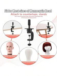 Chân đế ba chân điều chỉnh được 25 inch, giá đỡ đầu ma-nơ-canh để tập làm tóc giả và dùng làm đầu ma-nơ-canh (Không bao gồm đầu ma-nơ-canh) - Xem 2