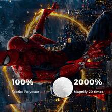 Marvel 这款蜘蛛侠主题法兰绒毯以深蓝色为底色,饰以泼墨纹理,营造出都市英雄的氛围。醒目的角色配色便于识别。毯子触感舒适柔软,可用作沙发毯、午睡毯或床饰。 - 彩色 - 查看 10