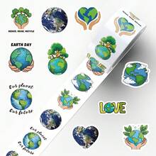 500张保护地球创意贴纸，适用于手机壳、吉他、滑板、日记本、信封、杂志等。 - 1 Set - 查看 5