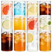 6/12pcs 300ml Transparent Glass Cups, Classic Glass Beverage Cups Suitable For Iced Coffee, Soda, Juice, Cocktail, Iced Tea, Dishwasher , Great For Home, Bar, Party, Restaurant - Transparent - View 9