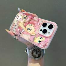 Tema de collage lindo rosa y amarillo de Fluttershyfunda de teléfono Fundas compatibles con ,Apple,VIVO,OPPO,,, y Honor.Fabricadas en silicona TPU,ofrecen protección contra golpes y caídas. - Rosa - Ver 2