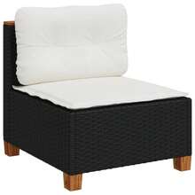 vidaXL Outdoor Tisch- und Stuhl-Sets - Schwarz - Übersicht 6