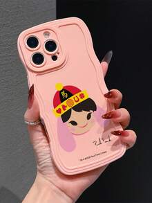 官方授权 Paul Frank 波浪纹 TPU 材质手机壳，全方位防震保护，带摄像头保护盖，卡通兔子图案，全新，兼容 11/12/13/14/15/16/17 Pro Max - 彩色 - 查看 1