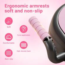 Agilithor Abdominal Bar | Auto Rebound, Lumbar Pad, Full-Body Home Trainer - Pink - View 9
