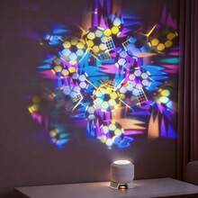1pc Football Projection Lamp, Dynamic Football Atmosphere Night Light, 360 Degree Rotation, USB Charging, Bedside Lamp, Football Fan Birthday Gift, Bedroom Decor Cool Gift For Football Lovers, 08/12/2024 - Football Projection Light, Plug-in Model - View 8