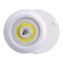 1pc/3pcs Remote Control LED Cabinet Light, Warm & Cool White Light Options, Battery Powered (AAA Batteries Not Included), Compact Round Design, Suitable For Kitchen, Wardrobe, Living Room, Bedroom, Hallway - COB Patting Light - View 15