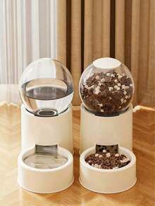 1pc Automatic Cat/Dog Water Dispenser, Automatic Pet Feeder, Pet Food Storage And Dispenser Equipment, Suitable For Indoor Cat/Dog Owners, Unique Design, Easy To Use - 0.8L - View 8