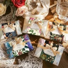 12 tờ giấy trang trí chủ đề rừng, phong cách dễ thương và tươi mới, giấy gói quà thủ công DIY. - Nhiều kiểu dáng - Xem 9