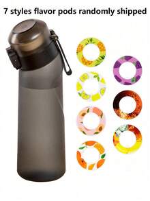 1 pieza Botella de agua deportiva con cápsula de fragancia de olor aleatorio, adecuada para el gimnasio, la escuela, botella de agua con infusión de fragancia - Multicolor - Ver 15
