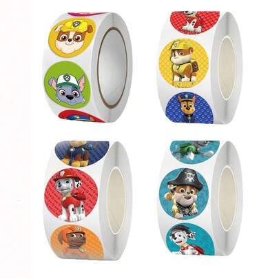 Paw Patrol 汪汪队立大功可爱卡通贴纸 | 萌萌的动漫设计 | DIY礼物封口装饰 | 儿童派对小礼物