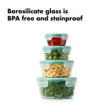 OXO Good Grips Pcs SNAP Leakproof Glass Round Food Storage Container - Transparente - Ver 6