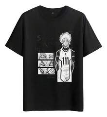 Tshirt Muscle Freaks Ryusei Shidou Manga Anime Style - 黑色 - 查看 1