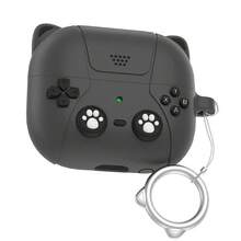 Galaxy Buds 3/3 Pro 3D卡通猫硅胶保护套 - 黑色 - 查看 9