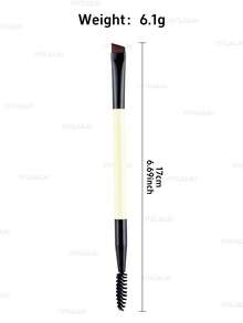 Bộ cọ kẻ lông mày hai đầu, gồm cọ vát và lược chải lông mày & lông mi. - Màu vàng - Xem 8