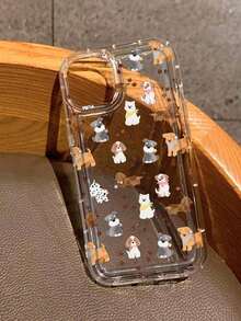 [Se EnvíA Localmente][Se EnvíA Localmente]1 Pieza Funda De TeléFono Suave De Goma Antichoque Y ProteccióN Total Con Estampado De Perro De Dibujos Animados Compatible Con  13/11/17/17Pro/16/14/15/15Pro/15 Plus/15 Promax/7Plus/8Plus/X/Xs Max/Xr/11Pro/12Pro/13Pro/14Pro/12Mini/13Mini/11Promax/12Promax/13Promax/14Promax/14Plus/17Pro Max/17Air/6/6S Plus/7/8/16Pro/16Plus/16Promax/Se2/17Promaxfundas fundas - Color 1 - Ver 2