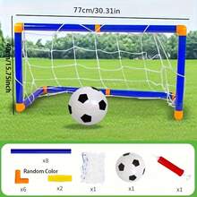 Mini Foldable Soccer Goal, Summer Outdoor Sports Choice, Plastic Soccer Goal Set, Children's Inflatable Sports Interactive Toy, Suitable For Indoor And Outdoor Team Games, Birthday Gift, Party Gift, Random Color/Style - Multicolor - View 11
