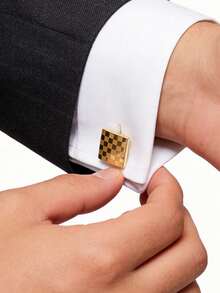 Xiacheng 袖扣领带夹领带商务夹婚礼纽扣衬衫个性化酒吧礼品套装 - 彩色 - 查看 4