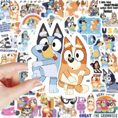 DOBBLE 50张可爱贴纸套装，水瓶贴纸，笔记本贴纸，手工DIY贴纸，适合男孩，动漫笔记本贴纸，手账贴纸