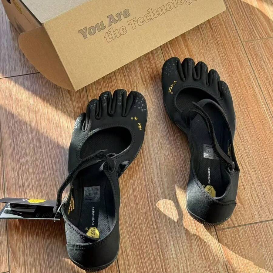 Luxury Women's Five-Toe Comprehensive Training Shoes, Yoga Pilates Fitness Dance Footwear, Barefoot Non-Slip Split-Toe Sneakers - 粉色 - 查看 1