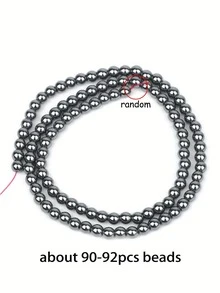 1 bó hạt tròn tự nhiên, đường kính 4, 6, 8, 10mm, dùng làm hạt trang sức, hạt đá năng lượng chữa bệnh, vòng tay tự làm. - Nhiều màu - Xem 15