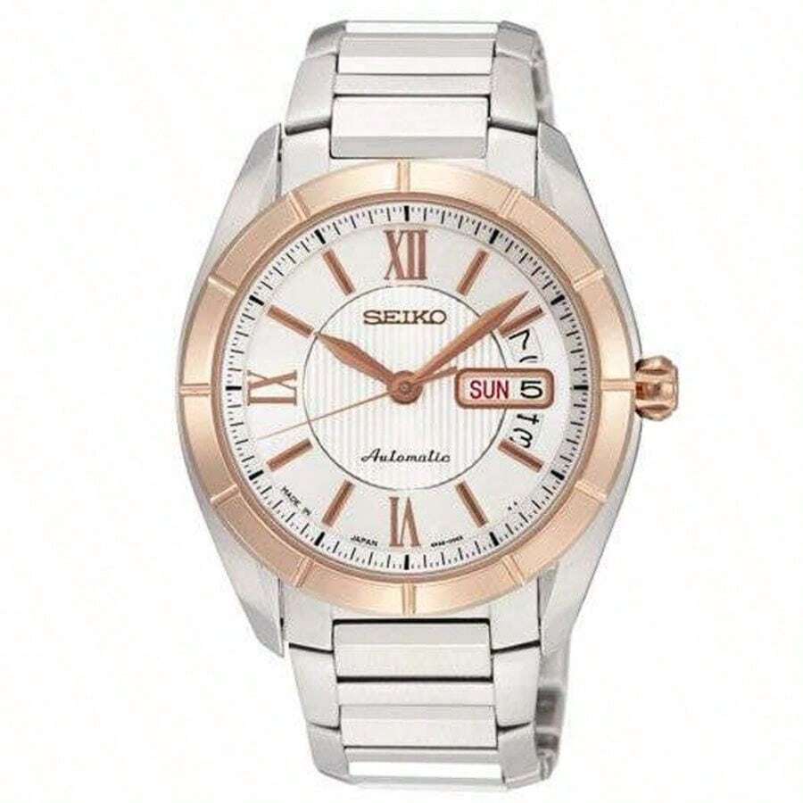 Đồng hồ nam Presage Series, máy cơ tự động, dây thép không gỉ, đường kính 39mm, sản xuất tại Nhật Bản/Hàn Quốc, mặt số trắng, mã sản phẩm SRP178J1. - trắng - Xem 1