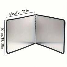 1 tấm chắn bắn nước bằng thép không gỉ hai lớp - Tấm bảo vệ bếp chống dính, chịu nhiệt, có thể gập lại dùng cho gia đình, xe RV, cắm trại - Nhiều màu - Xem 10