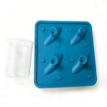 Shark-Shaped Design With 1 Non-Stick Tray With 4 Compartments, Reusable, Stackable, Soft & Detachable, Suitable For Freezing, Whiskey, Cocktails, Desserts, Party Supplies, A Unique Shark-Themed Creative Gift - Multicolor - View 7
