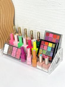Acrylic Multi-Layer Nail Polish Rack, Plastic Transparent Storage Display Stand For Nail Polish, Nail Salon Makeup Cosmetics Display Shelf - Clear - View 6