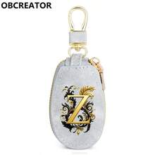 Bộ 26 chữ cái bằng da PU mờ, màu đen vàng, dùng làm móc chìa khóa xe hơi, túi đựng chìa khóa đa năng có khóa kéo, quà tặng cho nam giới, các cặp đôi, bạn bè, gia đình, cá nhân hóa, thể hiện tình yêu, sáng tạo, thú vị, quà tặng Ngày của Cha. - Nhiều màu - Xem 88
