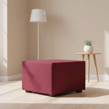Kiva Super Elastic Bi-Elastic Beanbag Cover 40x40 - Off-White Beanbag Cover, Breathable, Anti-Wear Protector, Easy To Put On And Take Off, Maximum Adaptability And Daily Protection - Burgundy - View 1