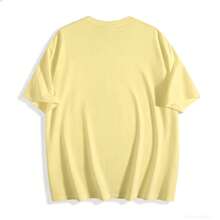 Gym Girly For Pump Cover, Funny Gym Shirt, Gym Funny, Gym Rat, Weight Lifting, Shirt, Gym Girly-Unisex Loose - Fit Comfortable Cotton T-Shirt Top-L91 - 黃色 - 查看 2