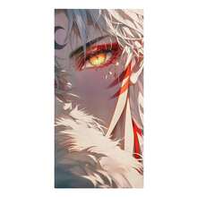 Inuyashas Anime Beach Towel Poncho Cartoon Bathing Towels Cover-Ups Quick Dry Sand Free Yoga Spa Gym Pool Mountain Climbing Towel - 75*150 - 查看 3