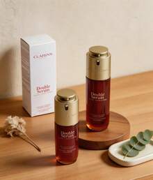 Clarins Double Serum Anti-Aging + Anti-Wrinkle Serum 50ml Duo - Huyết thanh - Xem 1
