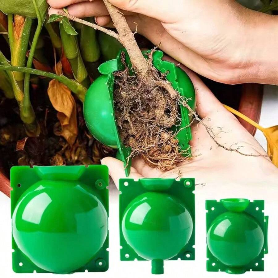5 hộp ươm rễ cây, dụng cụ làm vườn tái sử dụng, dụng cụ ghép cây, bóng ươm hạt áp suất cao dùng trong gia đình TMZ - 5 cái - Xem 1