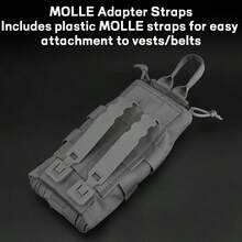 1pc Rapid Access MOLLE Pouch (Empty Bag Only. No Supplies Included), Quick-Detach Tactical Bag For Hunting & Competition, Side Carry EDC Pack For Outdoor Training - Multicolor - View 9