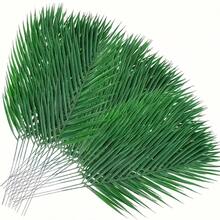 30片人造波斯蕨葉,柔軟材質,質感佳,高品質抗氧化逼真人造植物,適用於婚禮、生日、週年紀念、聖誕派對用品,戶外花園裝飾、家居裝飾、房間裝飾、浴室裝飾、生日派對裝飾、DIY手工配件 - 鐵樹葉 - 查看 8
