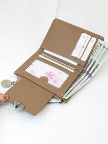 MINGYOU Ví đựng tiền xu có khóa kéo, chất liệu giả da mềm mại, thời trang. - Lạc đà - Xem 4