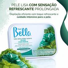 Cera Quente Depilatória em Barra Algas Com Menta Deo Depil Bella 250 g - Algas Com Menta - Visão 5