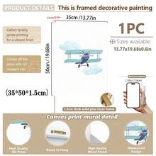 Tranh canvas treo tường (1 tấm), Trang trí phòng trẻ em, Tranh nghệ thuật chủ đề máy bay hiện đại cho phòng trẻ em, Trang trí tường chủ đề máy bay cho bé trai, Trang trí phòng trẻ em chủ đề hàng không, Trang trí phòng trẻ em chủ đề máy bay cổ điển, Chủ đề máy bay, Trang trí phòng trẻ em, Tranh áp phích phòng trẻ sơ sinh, Quà tặng tắm em bé, Trang trí tiệc, Quà tặng sinh nhật, Tranh áp phích ước mơ, Trang trí nhà ấm cúng, Trang trí ngày lễ - Nhiều màu - Xem 18
