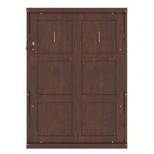 MERAX Twin Murphy Bed Cabinet, Farmhouse Hideaway Murphy Cabinet Bed, Wood Hidden Wall Bed Frame Space-Saving For Home Office Small Room, Can Be Folded Into A Cabinet, Espresso - Twin Size-Espresso - View 10