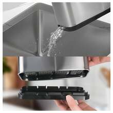 Porte-couverts 4 en 1, porte-ustensiles de cuisine, acier inoxydable, salle à manger, égouttoir, plateau à couverts, repose-baguettes, baguettes, cuillère, porte-couteaux - Argent - Voir 6