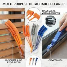 2pcs Detachable Venetian Blind Cleaning Brush, Multi-Functional Air Conditioner Vent Duster, Home Cleaning Tool - One Size - View 2