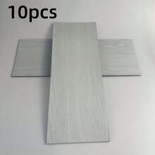 10片/包，5.9x15.74英寸自粘PVC木纹地板砖，适用于客厅、卧室踢脚线，复古/现代设计，可移除 - A - 查看 18