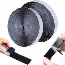 5M/1 Set: Hook And Buckle Double-Sided Self-Adhesive Tape, Hook And Loop, Used For Home Pasting And Fixing, Window Fixing, Photo Frames, Nameplates, Mosquito Nets, Carpets, Christmas Decorations, Pasting, Fixing, Strong Self-Adhesive Effect - 2cm Wide / 5m Long - View 2