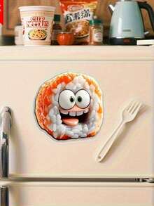 1Pc Cute Sushi Patterned Refrigerator Sticker, A Fun Gift For Food Lovers, With 9 Styles To Choose From, Suitable For Decorating Refrigerators, Mailboxes, Door Frames, And Furniture. It Features Japanese Cartoon Design, Perfect Father's Day Gift, Children's Day Gift - Sushi - View 18
