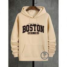 Boston Sweatshirt, Winter Jacket, Printed Jacket, Various Colors, Premium Line, Immediate Shipping - Beige - View 2