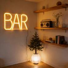1pc Bar Neon Light Wall Decor LED Night Light, Battery/USB Powered Romantic Fairy Lamp For Party, Birthday, Gaming Room, Home Bedroom Living Room Decoration - BAR Neon Sign - View 8