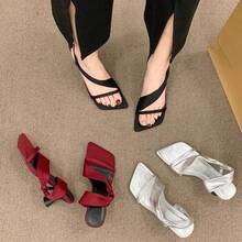 Women Flat Sandals - Black - View 1